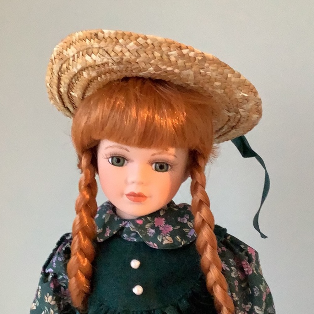 NIB Anne of Green Gables Porcelain Doll 17” Tall